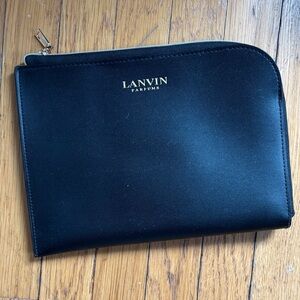 Lanvin Black Toiletry Bag for Men